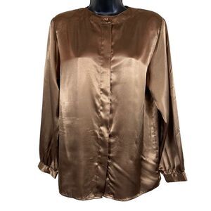 Vintage Justine Todd Long Sleeve Button Down Blouse Size 8